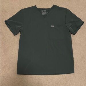 Figs Men's Deep Grey Scrub Top